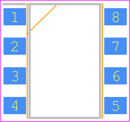 AQH2213AXJ - Panasonic PCB footprint - Small Outline Packages - Small Outline Packages - 7-Pin DIP SMD