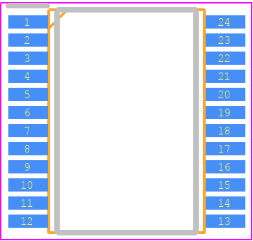 LC6529FSSOP24 - Hycon PCB footprint - Small Outline Packages - Small Outline Packages - LC6529FSSOP24