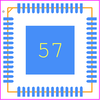 ESP32-S3FH4R2 - Espressif Systems PCB footprint - Quad Flat No-Lead - Quad Flat No-Lead - QFN56 (7×7 mm) Package