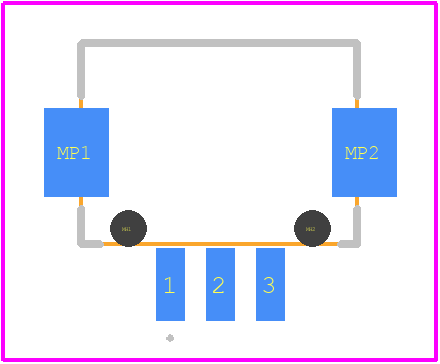 DF13-3P-1.25H(76) - Hirose PCB footprint - Other - Other - DF13-3P-1.25H(76)-1