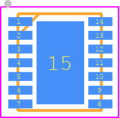 MAX25302BATD/V+ - Analog Devices PCB footprint - Small Outline No-lead - Small Outline No-lead - T143A3+1C