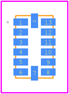 ADXL345TCCZ-EP-RL7 - Analog Devices PCB footprint - Other - Other - 14-Terminal Land Grid Array [LGA] (CC-14-1)