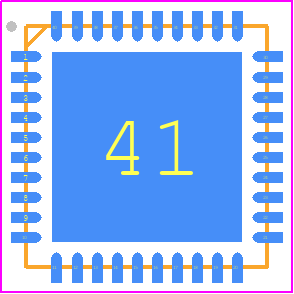 R5F213M8QNNP#U0 - Renesas Electronics PCB footprint - Quad Flat No-Lead - Quad Flat No-Lead - PWQN0040KB-A