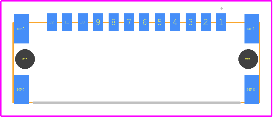 234478 - TE Connectivity PCB footprint - Other - Other - 234478-3_2021