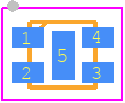 SHT41A-AD1B-R2 - Sensirion PCB footprint - Small Outline No-lead - Small Outline No-lead - SHT4xA