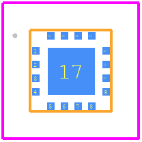 QPC4043TR7 - Qorvo PCB footprint - Other - Other - 16 Pin 3 x 3mm Laminate (LGA) Package