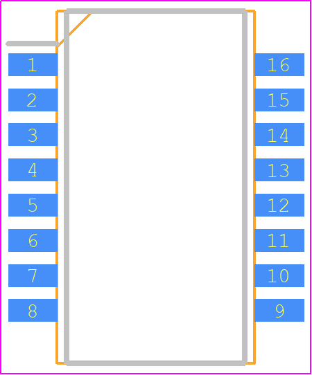 HX1260NL - Yageo Group PCB footprint - Small Outline Packages - Small Outline Packages - HX1260NL