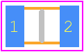 C0805C0G500-101JNE - Venkel PCB footprint - Capacitor Chip Non-polarised - Capacitor Chip Non-polarised - C0805