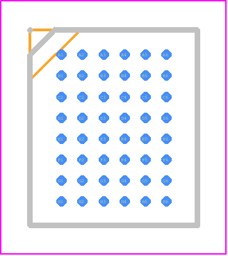 AS1C512K16P-70BIN - Alliance Memory PCB footprint - BGA - BGA - BGA