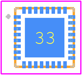 PE43705A-Z - Peregrine Semiconductor PCB footprint - Other - Other - PE43705A-Z-1