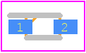 BBY6502VH6327XTSA1 - Infineon PCB footprint - Small Outline Diode - Small Outline Diode - BBY6502VH6327XTSA1-1