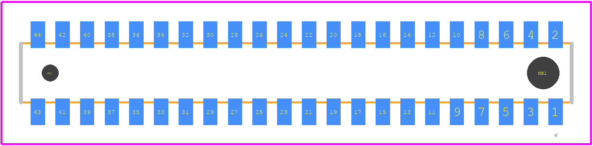 CLP-122-02-L-DH-A - SAMTEC PCB footprint - Other - Other - CLP-122-02-L-DH-A-1