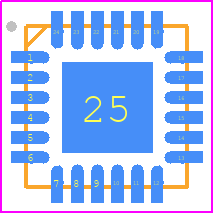 STOTG04EQTR - STMicroelectronics PCB footprint - Quad Flat No-Lead - Quad Flat No-Lead - QFN24 (4x4) MECHANICAL DATA-