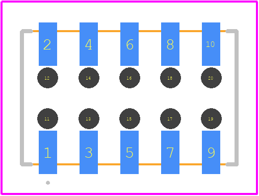 M22-6340542R - Harwin PCB footprint - Other - Other - M22-6340542R-1