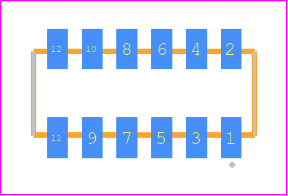 CLP-106-02-G-D-P-TR - SAMTEC PCB footprint - Other - Other - CLP-106-02-XXX-D-P-TR