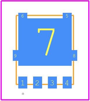 NVMFS5C628NLT3G - onsemi PCB footprint - Other - Other - DFN5 (SO−8FL) CASE 488AA