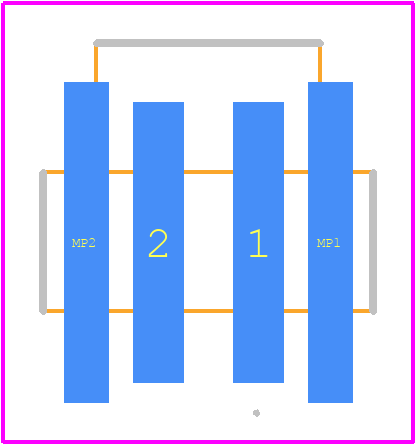 105431-1302 - Molex PCB footprint - Other - Other - 105431-1302-3