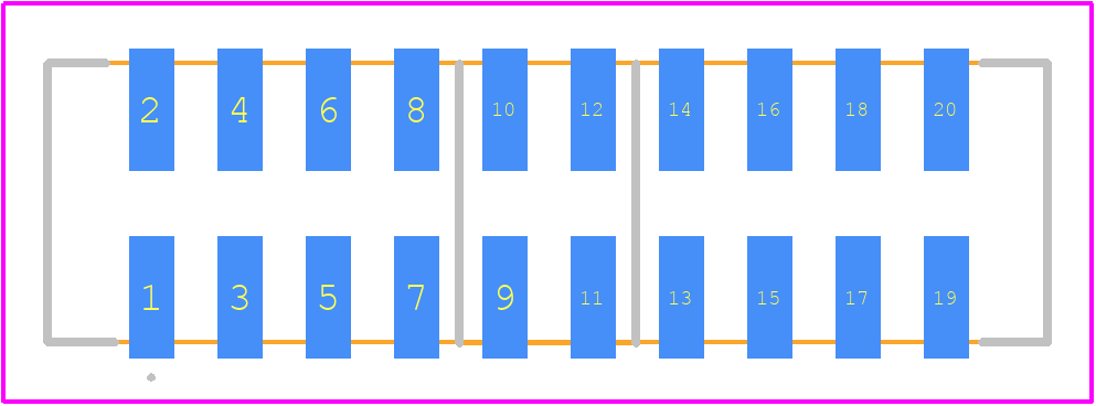 151118-1420 - Molex PCB footprint - Other - Other - 151118-1420-2