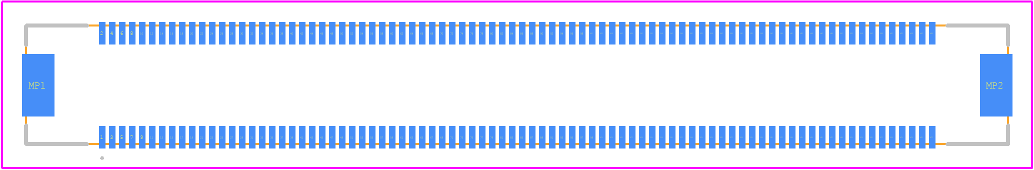 FX10B-168P-SV1(71) - Hirose PCB footprint - Other - Other - FX10B-168P-SV1(71)-2