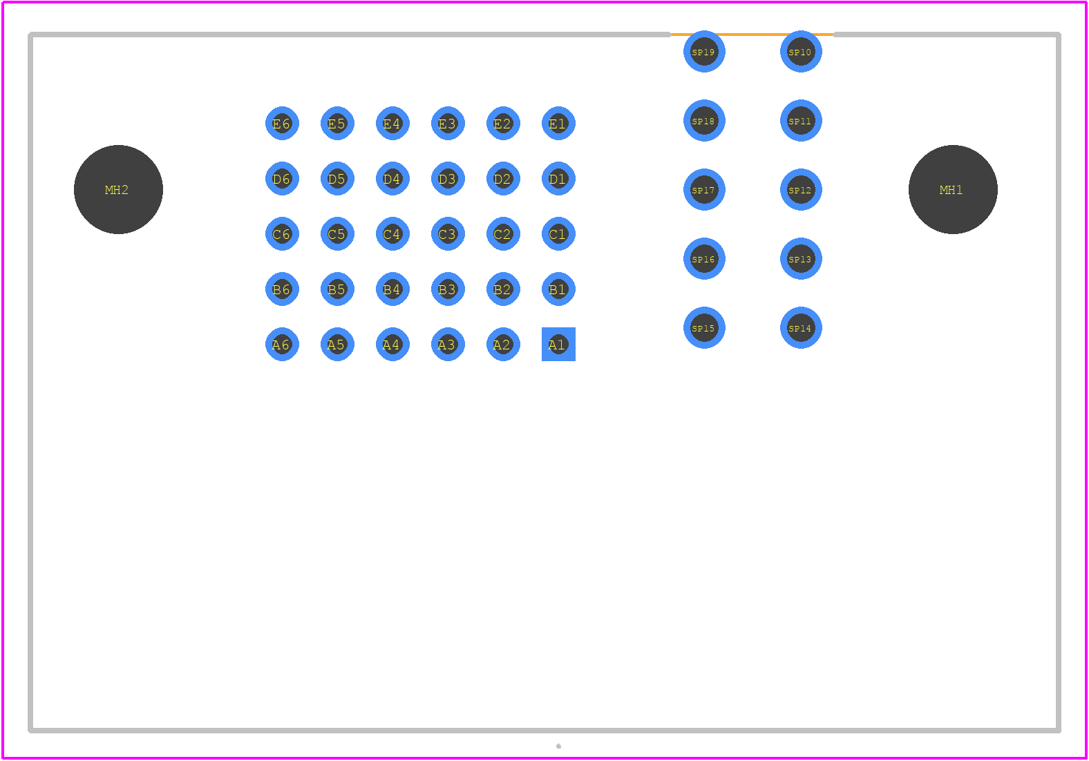 1710908416 - Molex PCB footprint - Other - Other - 1710908416-3