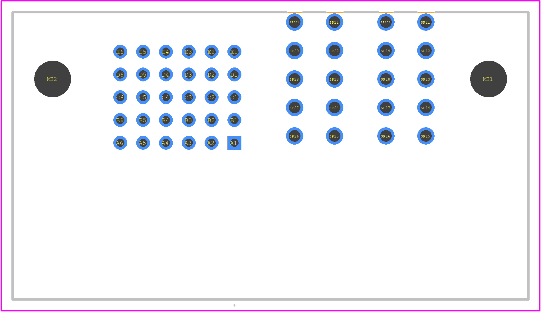 1710908417 - Molex PCB footprint - Other - Other - 1710908417-4
