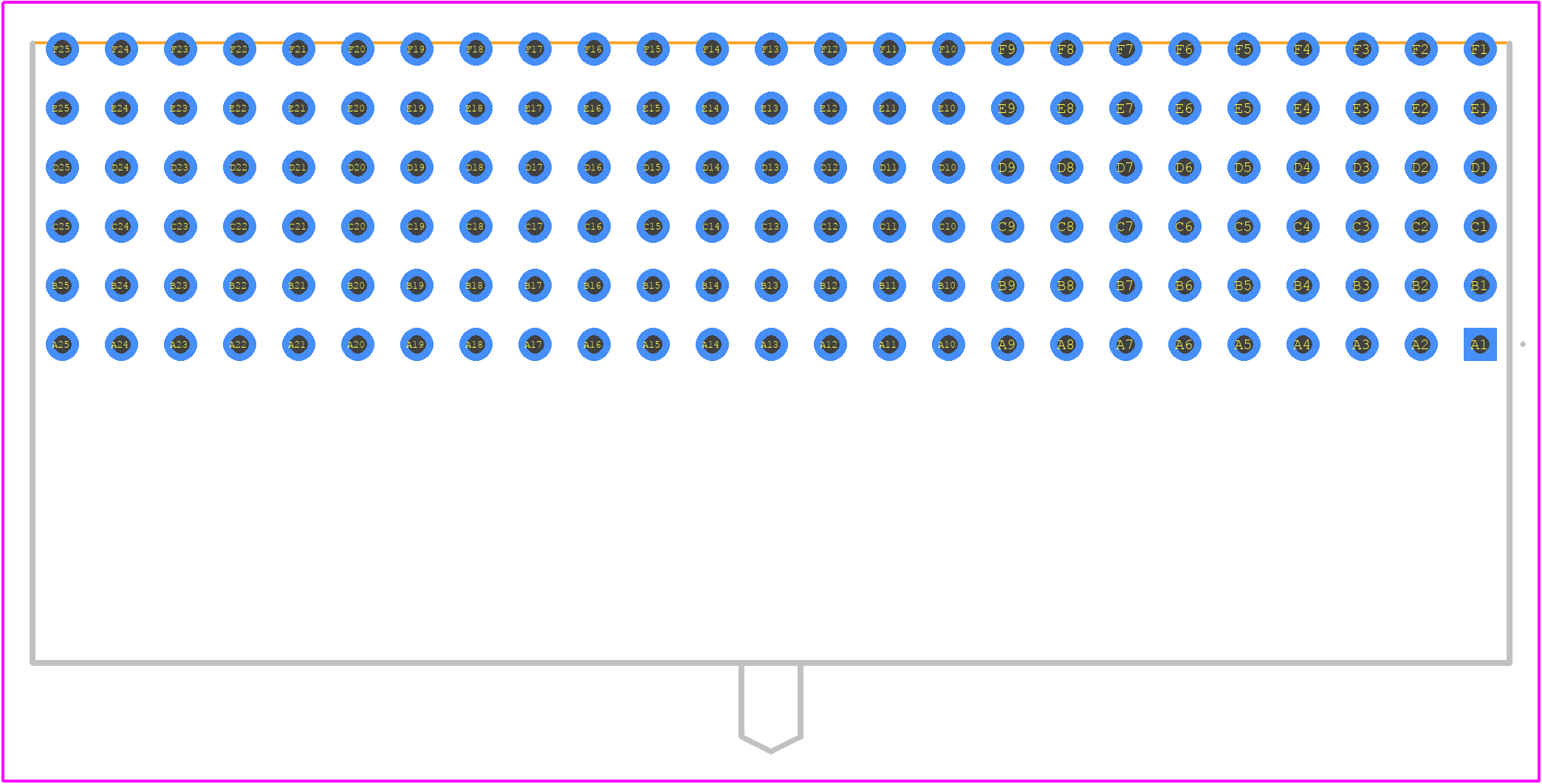 354866 - ERNI PCB footprint - Other - Other - 354866-1