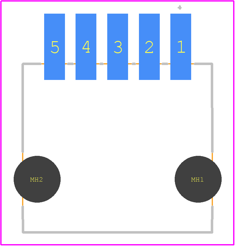 15-91-3054 - Molex PCB footprint - Other - Other - 15-91-3054-3