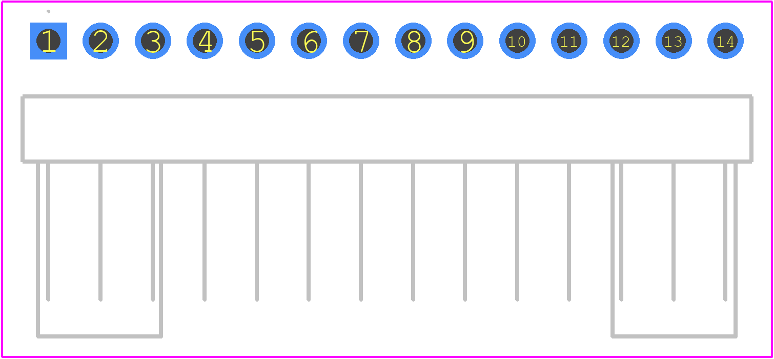 22-05-7148 - Molex PCB footprint - Other - Other - 22-05-7148-3
