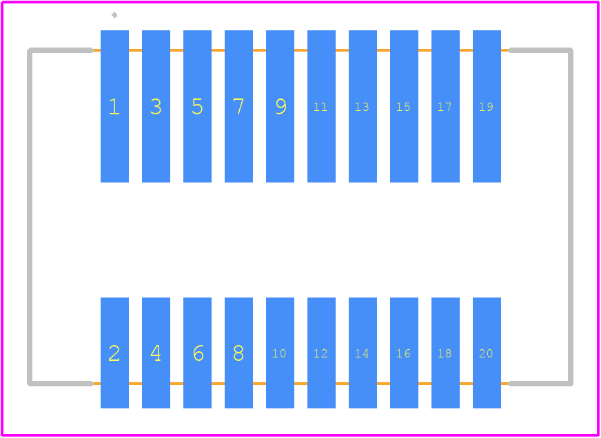 201645-0201 - Molex PCB footprint - Other - Other - 201645-0201-2