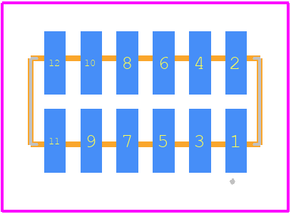 SFMC-106-02-L-D - SAMTEC PCB footprint - Other - Other - SFMC-106-02-L-D-3