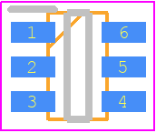 SRV05-4LC - ProTek Devices PCB footprint - SOT23 (6-Pin) - SOT23 (6-Pin) - SOT-23-6 PACKAGE