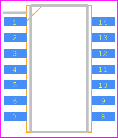 MC14001B - onsemi PCB footprint - Small Outline Packages - Small Outline Packages - SOEIAJ−14 CASE 965 ISSUE B*