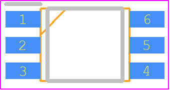 PC400J00000F - Sharp Microelectronics PCB footprint - Small Outline Packages - Small Outline Packages - PC400(SOP_06_2021)