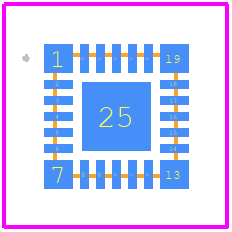 MAX32660GTG+T - Analog Devices PCB footprint - Other - Other - 24-LFCSP-3X3X0.75