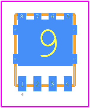 STL325N4LF8AG - STMicroelectronics PCB footprint - Other - Other - PowerFLAT™ 5x6 