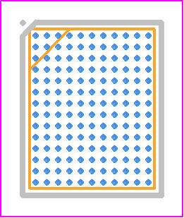 DA9068-ABUT2 - Renesas Electronics PCB footprint - BGA - BGA - WLCSP 4 x 6, 0.4 pitch