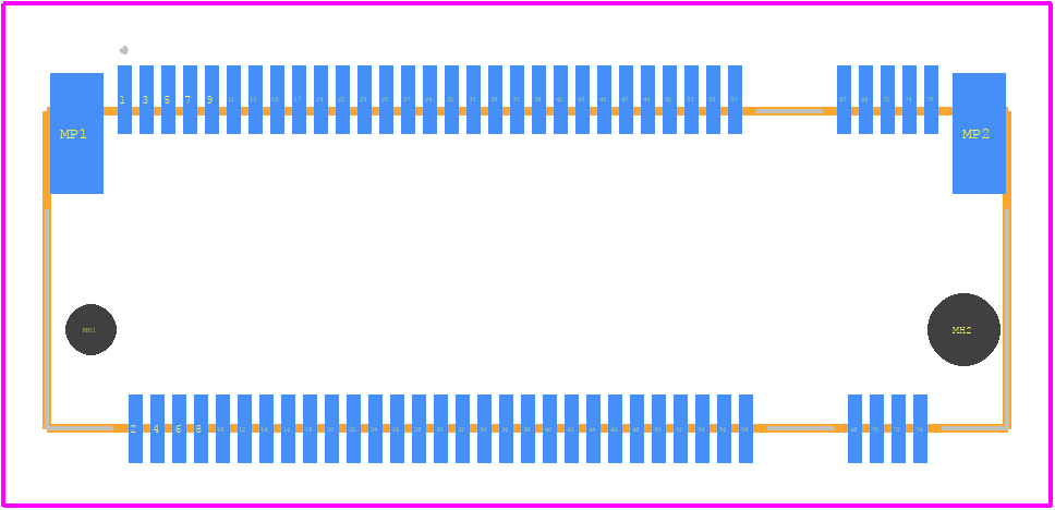 MDT275M02001 - Amphenol Communications Solutions PCB footprint - Other - Other - MDT275M02001-1