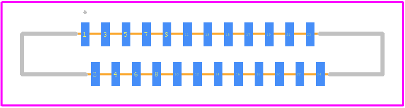 FFC2A30-24-T-L - GCT (GLOBAL CONNECTOR TECHNOLOGY) PCB footprint - Other - Other - FFC2A30-24-T-L-1