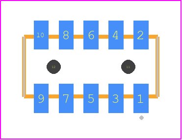 CLP-105-02-F-D-A-K - SAMTEC PCB footprint - Other - Other - CLP-105-02-XXX-D-A-K