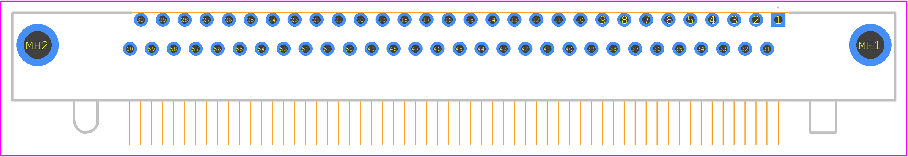 RM252-060-322-2900 - Molex PCB footprint - Other - Other - RM252-060-322-2900-2