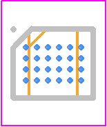 MAX32674CGWG+ - Analog Devices PCB footprint - BGA - BGA - MAX32674CGWG+