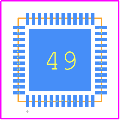 TLE9872-2QXA40 - Infineon PCB footprint - Other - Other - PG-VQFN-48-29_2022