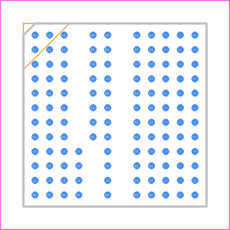 LTM4660IY#PBF - Analog Devices PCB footprint - BGA - BGA - BGA PACKAGE 120-Lead (16mm × 16mm × 10.34mm)