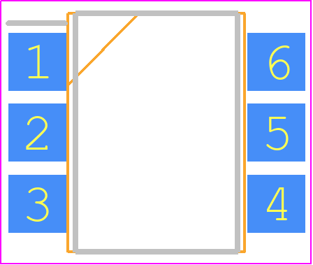 MOC3063SVM - onsemi PCB footprint - Small Outline Packages - Small Outline Packages - PDIP6 8.51x6.35, 2.54P CASE 646BY ISSUE A_2023-2