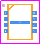 AT25DF041B-MAHNHR-T - Renesas Electronics PCB footprint - Small Outline No-lead - Small Outline No-lead - AT25DF041B-MAHNHR-T   9pin