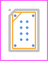 AT25SL641-UUE-T - Renesas Electronics PCB footprint - BGA - BGA - 8-WLCSP, 8-ball (2 x 4 Array), Wafer Level Chip Scale Package (WLCSP)