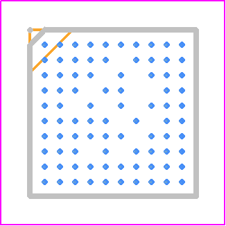 DA14695-00000HQ2 - Renesas Electronics PCB footprint - BGA - BGA - VFBGA86
