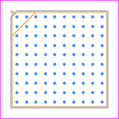 DA9063L-A - Renesas Electronics PCB footprint - BGA - BGA - ackage Outline Drawing 100 VFBGA 0.3 mm Ball Diameter