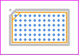 DA9213-XXUP2 - Renesas Electronics PCB footprint - BGA - BGA - 66 WL-CSP