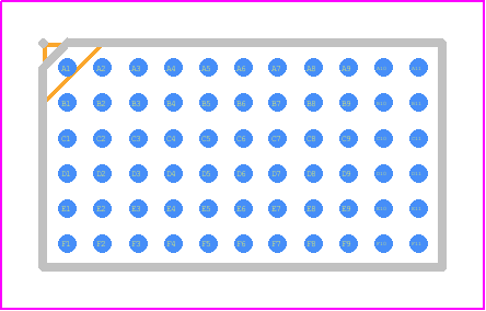 DA9224-A - Renesas Electronics PCB footprint - BGA - BGA - 66 TFBGA 0.8 mm Pitch Package Outline Drawing